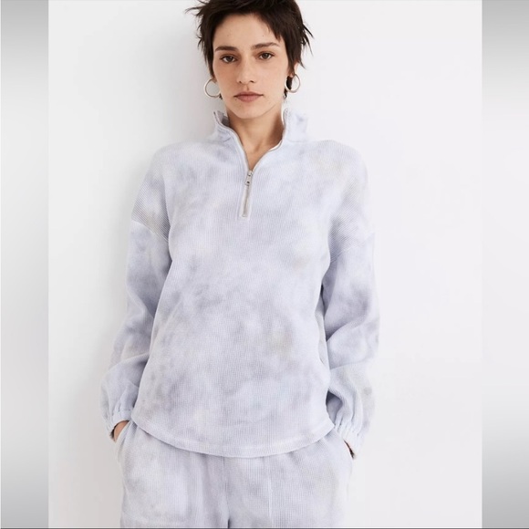 Madewell MWL Half Zip Shirttail Sweatshirt Size XS - Picture 1 of 5